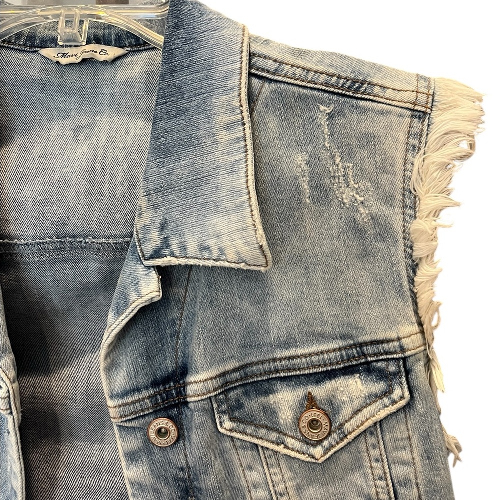 EUC Mavi Jeans Co Sleeveless Jean Jacket/Vest Size M - Picture 3 of 6